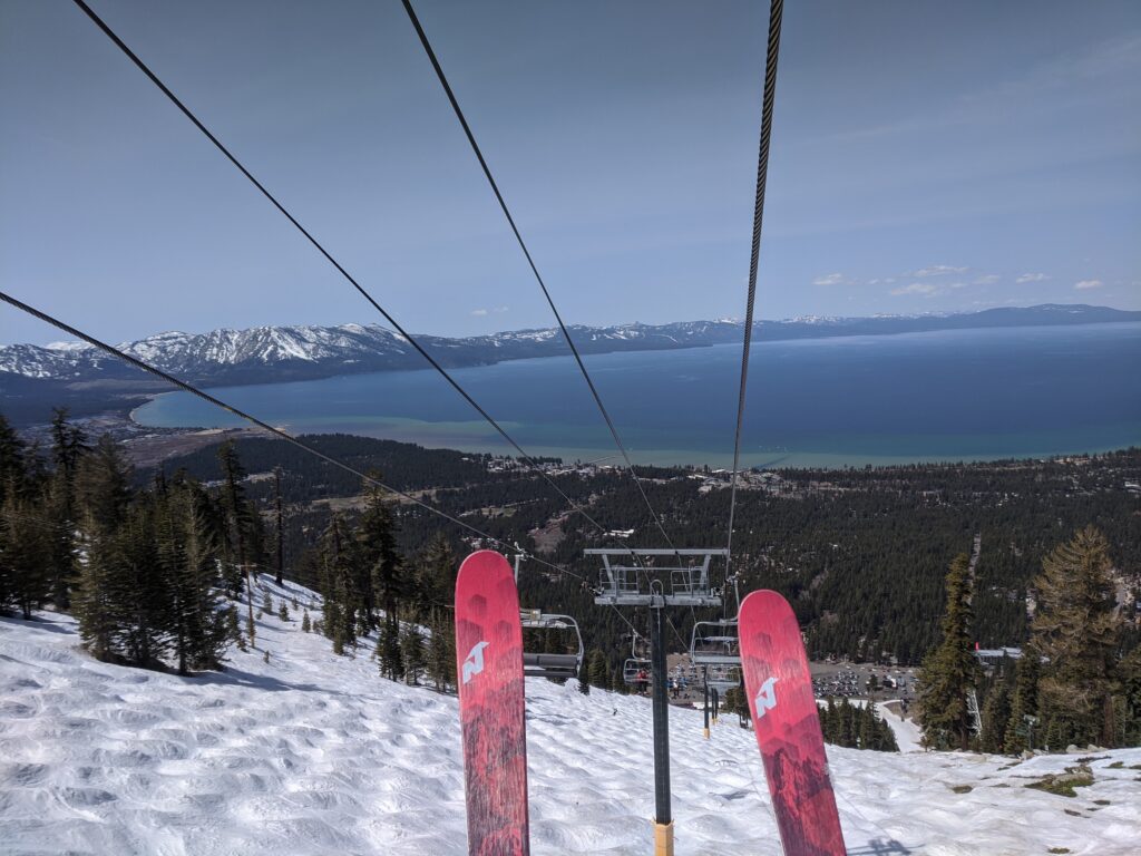 Ski tips at Heavenly Ski Resort